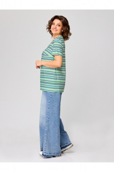 Легкая женская футболка из вискозы с круглым вырезом и коротким рукавом Zlata 4402 - фото 2