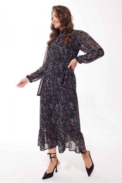 Платье Mislana С973 черное - фото 2