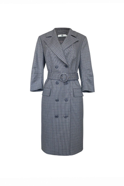 Платье из костюмной ткани с прорезными карманами и бортовой застежкой AG Green G398/1 - фото 1