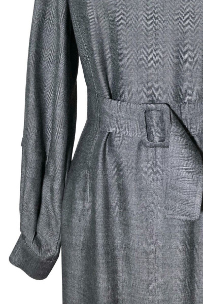 Платье из костюмной ткани с рельефами и складками AG Green G399/1 - фото 3