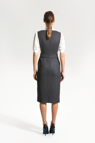 Деловой сарафан из текстиля без указанных деталей AG Green G402/1 - фото 2