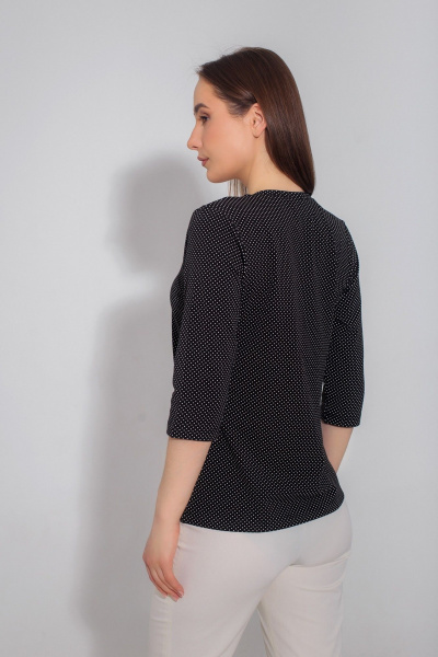 Джемпер ЛЕДИ ГРАНД 2111103 черный_ горошек - фото 4