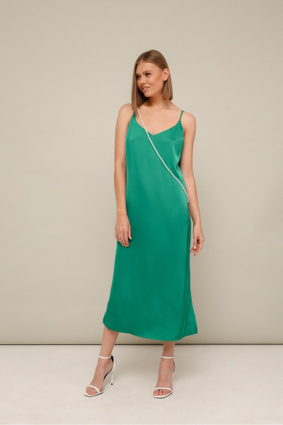 Платье-комбинация с нагрудными вытачками летнее блестящее PUR PUR 11-098/2 - фото 1