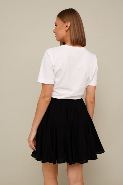 Летний комплект джемпер и мини-юбка на каждый день PUR PUR 11-302/1 - фото 4