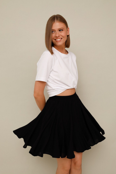 Летний комплект джемпер и мини-юбка на каждый день PUR PUR 11-302/1 - фото 3