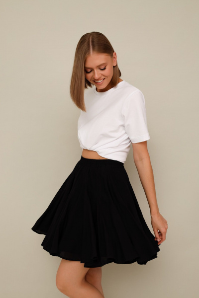 Летний комплект джемпер и мини-юбка на каждый день PUR PUR 11-302/1 - фото 1