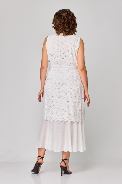 Платье ANASTASIA MAK 1194 молочный - фото 5