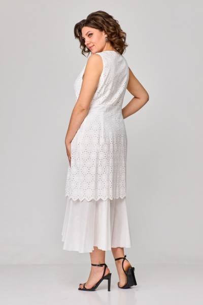 Платье ANASTASIA MAK 1194 молочный - фото 4