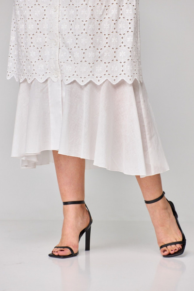 Платье ANASTASIA MAK 1194 молочный - фото 9