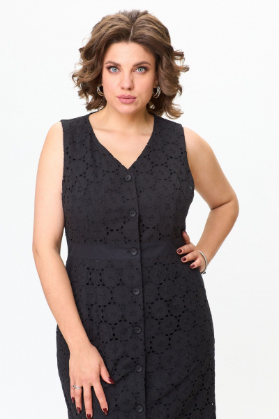 Платье ANASTASIA MAK 1194 черный - фото 9