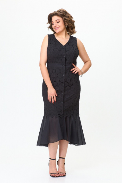 Платье ANASTASIA MAK 1194 черный - фото 2