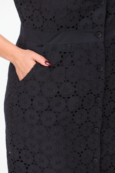 Платье ANASTASIA MAK 1194 черный - фото 12