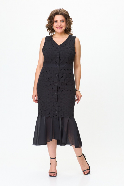Платье ANASTASIA MAK 1194 черный - фото 1