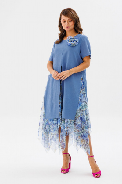 Платье Mubliz 161 голубой - фото 13