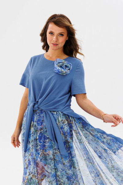 Платье Mubliz 161 голубой - фото 9