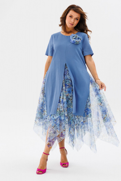 Платье Mubliz 161 голубой - фото 1