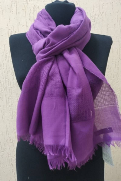 Шарф с мрежкой сиреневый на каждый день TrendCorner 2-1-52-302 69 - фото 1