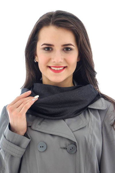 Шарф универсальный из вискозы с люрексом TrendCorner 2-13-12-78 449 - фото 1