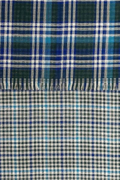 Шарф шотландка хаки бежево-серый для зимы TrendCorner 6-6-23-358 1743 - фото 2