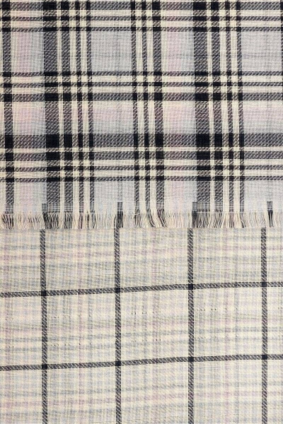 Шотландский шарф из текстиля в серых и синих тонах для зимы TrendCorner 6-6-23-358 1745 - фото 2