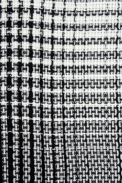 Шарф белый с черным зимний из текстиля 75х190 см для повседневной носки TrendCorner 9-16-19-175 1202 - фото 2