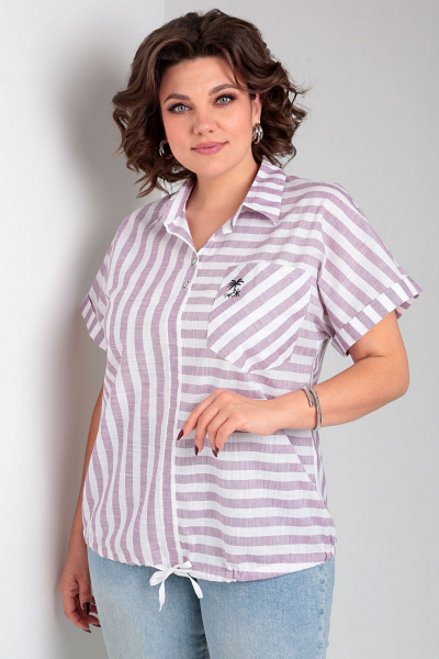 Блуза Таир-Гранд 62434 баклажан - фото 1