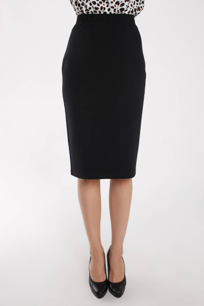 Юбка колокол из хлопка с карманами до колен Madech 19142 черный - фото 3