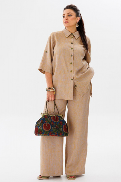 Брюки, рубашка Anelli 1477 бисквит - фото 9