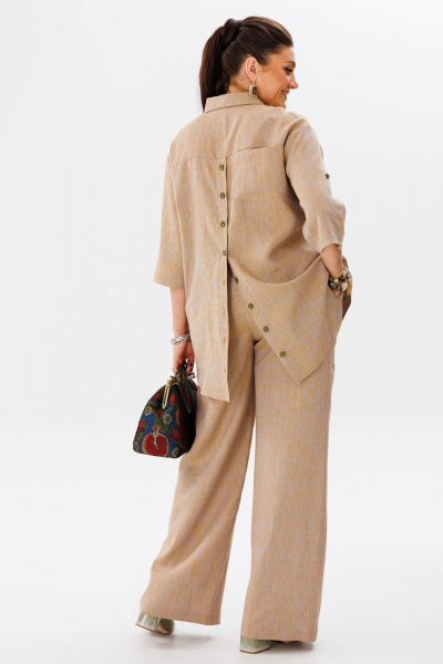 Брюки, рубашка Anelli 1477 бисквит - фото 7