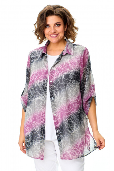 Блуза, майка Abbi 5026 сиреневый - фото 13