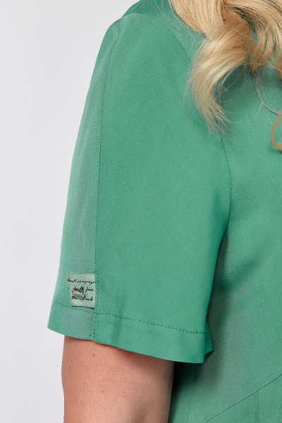 Платье из штапеля с воланом и V-образным вырезом для летних образов Algranda А3997 - фото 7