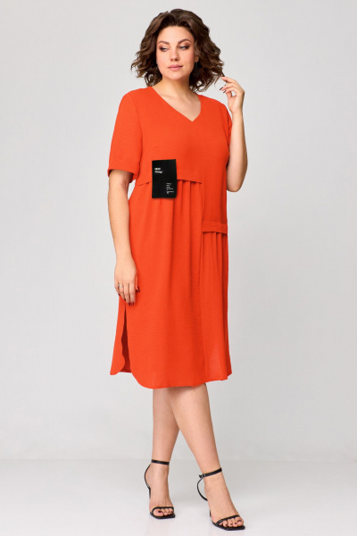 Платье Мишель стиль 1194 лосось - фото 10