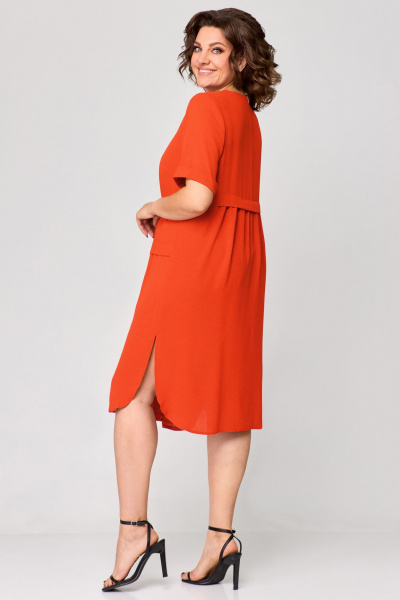 Платье Мишель стиль 1194 лосось - фото 2
