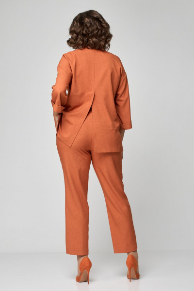 Брюки, жакет ALEZA 1185.3 терракот - фото 3