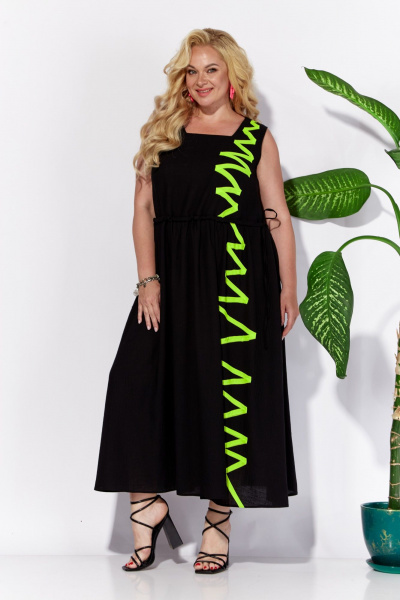 Платье Anastasia 1124 черный - фото 7