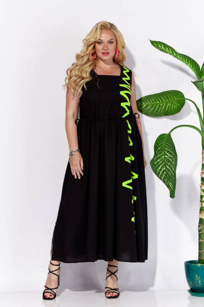 Платье Anastasia 1124 черный - фото 3