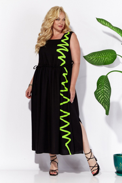 Платье Anastasia 1124 черный - фото 2