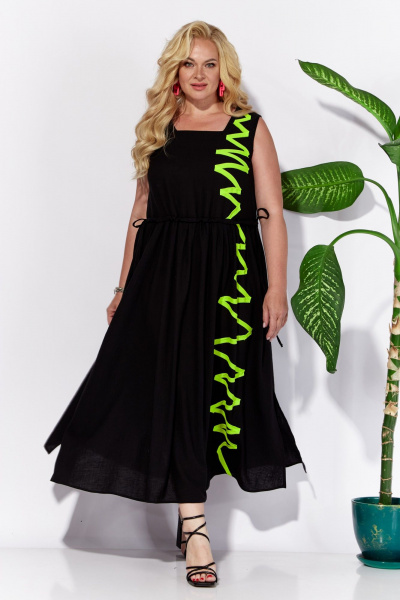 Платье Anastasia 1124 черный - фото 1