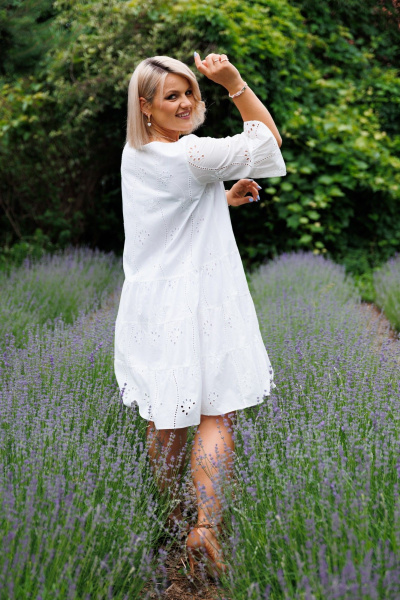 Платье Anastasia 1125 белый - фото 12