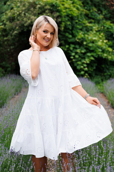 Платье Anastasia 1125 белый - фото 11