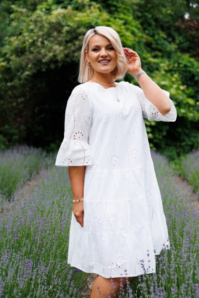 Платье Anastasia 1125 белый - фото 6