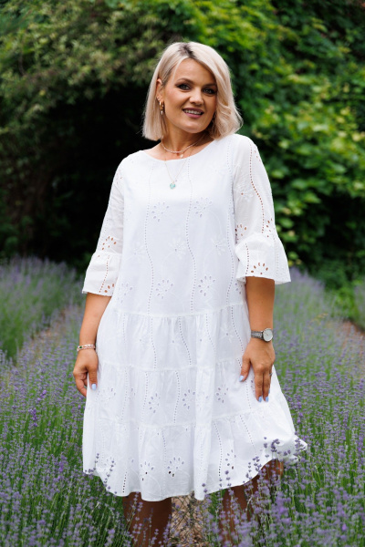 Платье Anastasia 1125 белый - фото 3