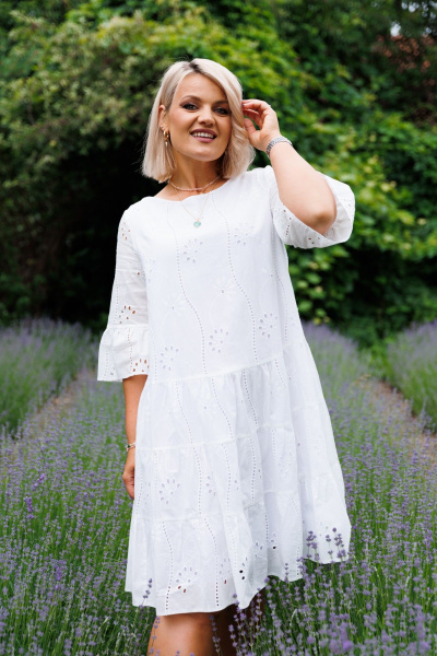 Платье Anastasia 1125 белый - фото 1