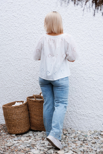 Блуза Anastasia 1126 молочный - фото 8