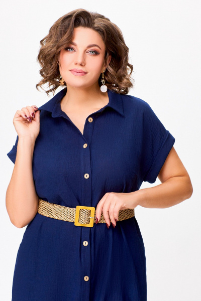 Платье Swallow 747.1 темно-синий - фото 10