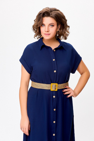 Платье Swallow 747.1 темно-синий - фото 8