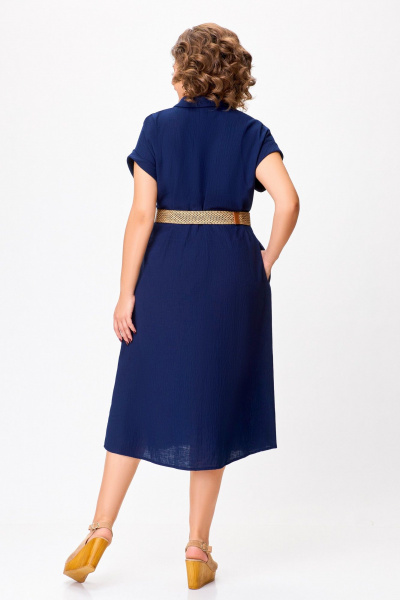 Платье Swallow 747.1 темно-синий - фото 7