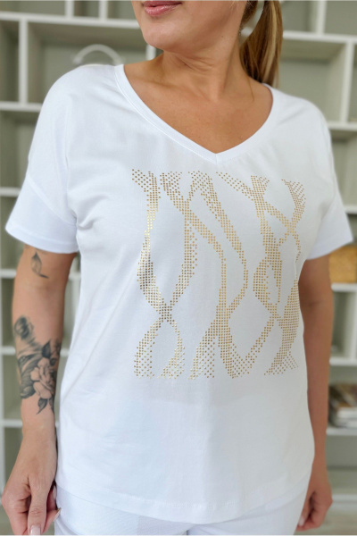 Джемпер Rumoda 2228 белый - фото 3