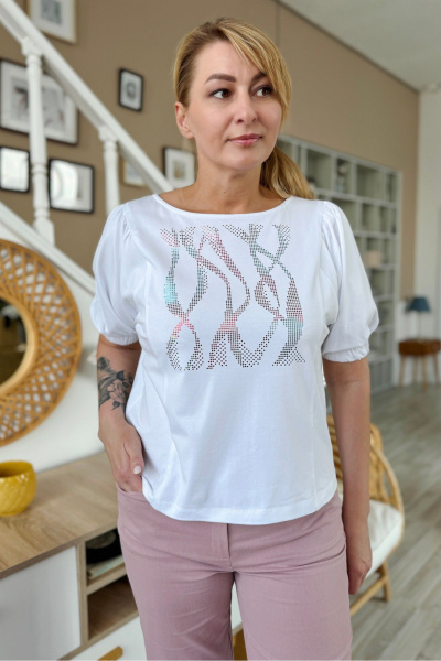 Джемпер Rumoda 2229 белый - фото 3