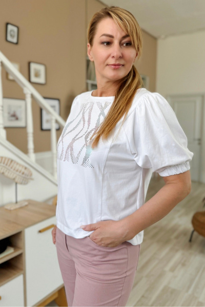 Джемпер Rumoda 2229 белый - фото 2